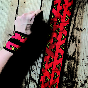 Wonder Woman Logo Wrist Wraps 2 ArmourUP Asia Singapore