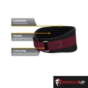 Women's Foam Core Lifting Belt 5" Merlot - Image 3