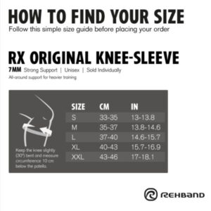 Rehband Rx Original Knee Sleeve (7084) - Image 8